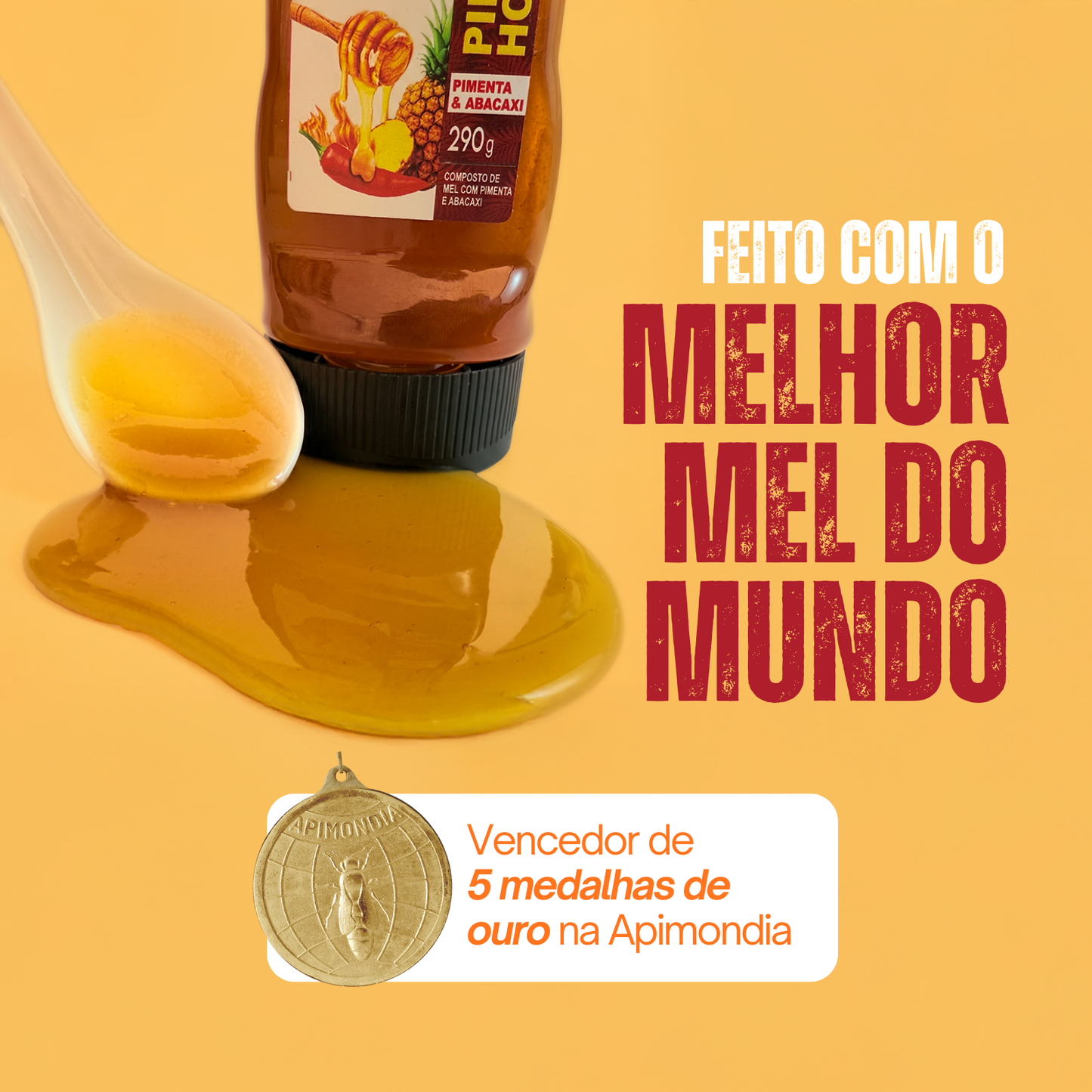 Hot Honey - Mel e Pimenta e Abacaxi 290g
