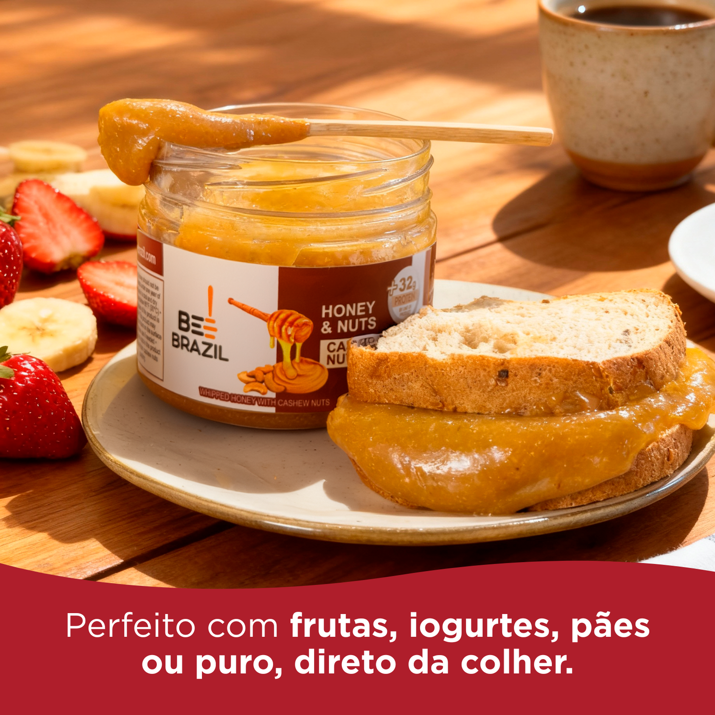 Honey+Nuts - Castanha de Caju 350g