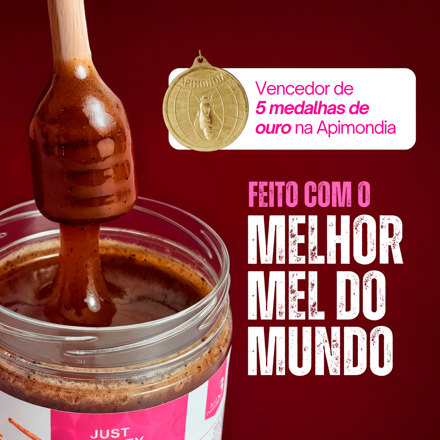 Honey+Fruits Mel com Pitaia e Framboesa 250g