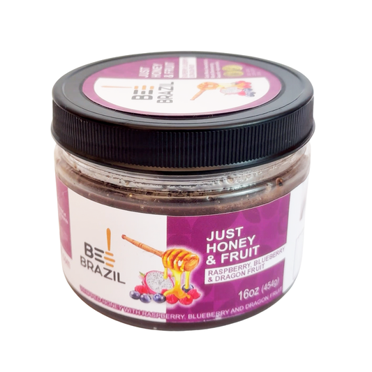 Honey+Fruits Mel com Pitaia, Framboesa e Mirtilo 250g