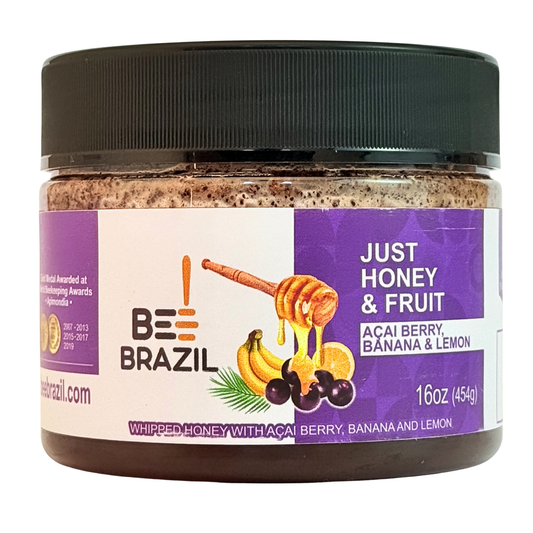 Honey+Fruits Mel com Banana, açai e limão 250g