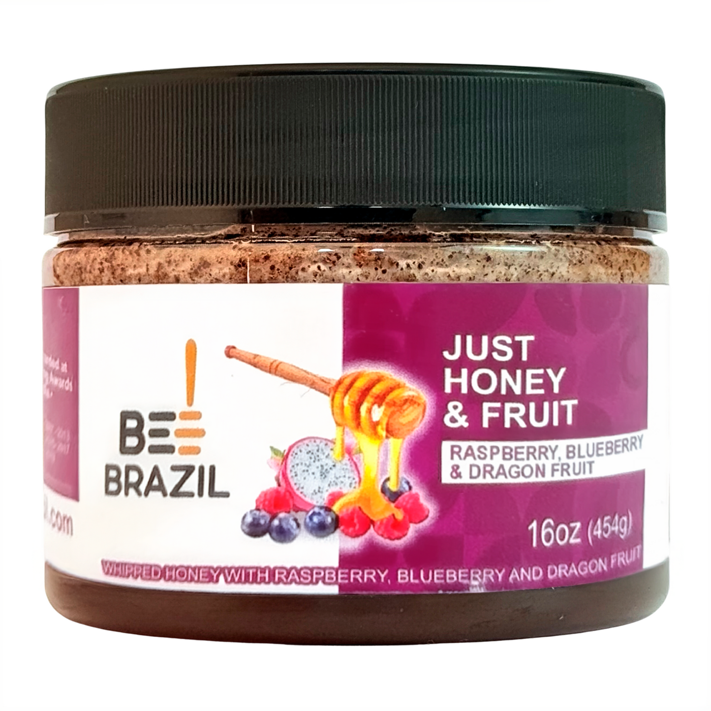Honey+Fruits Mel com Pitaia, Framboesa e Mirtilo 250g