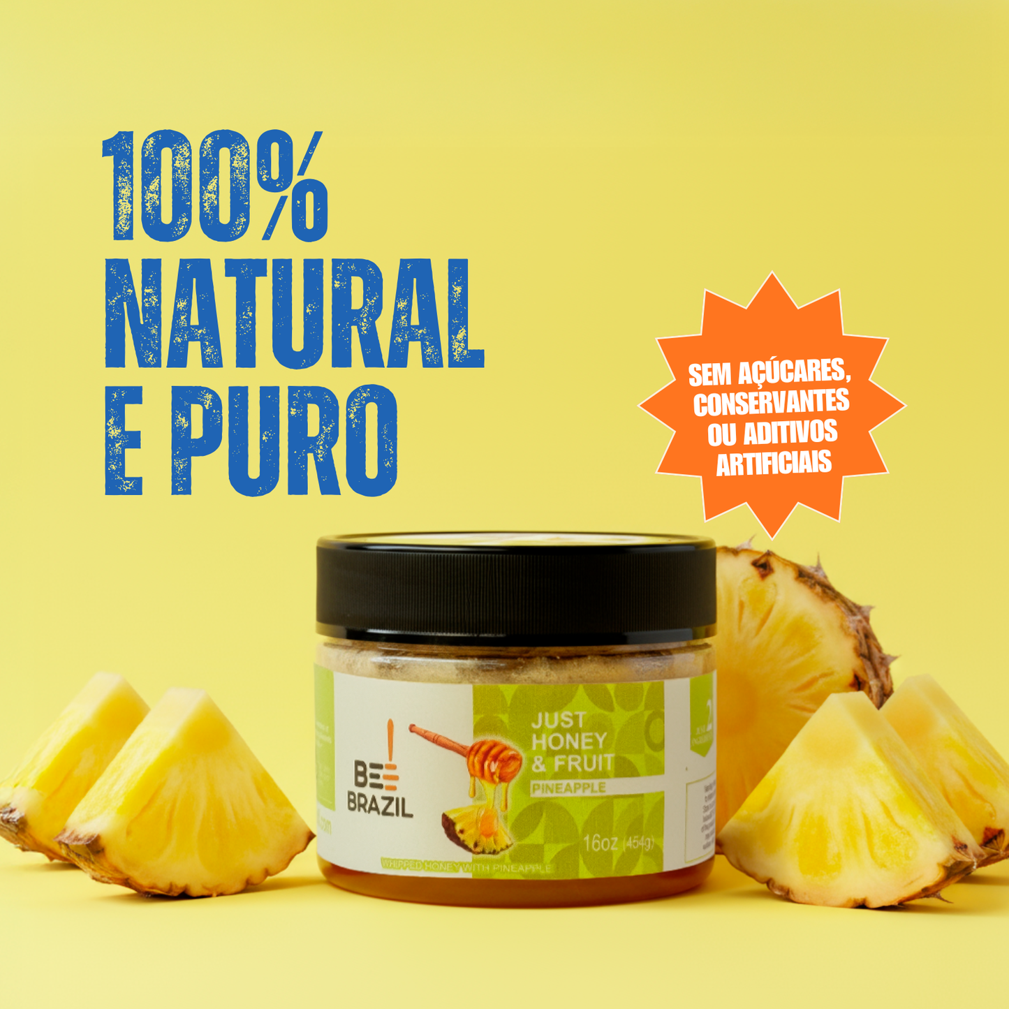 Honey+Fruits Mel com Abacaxi 250g