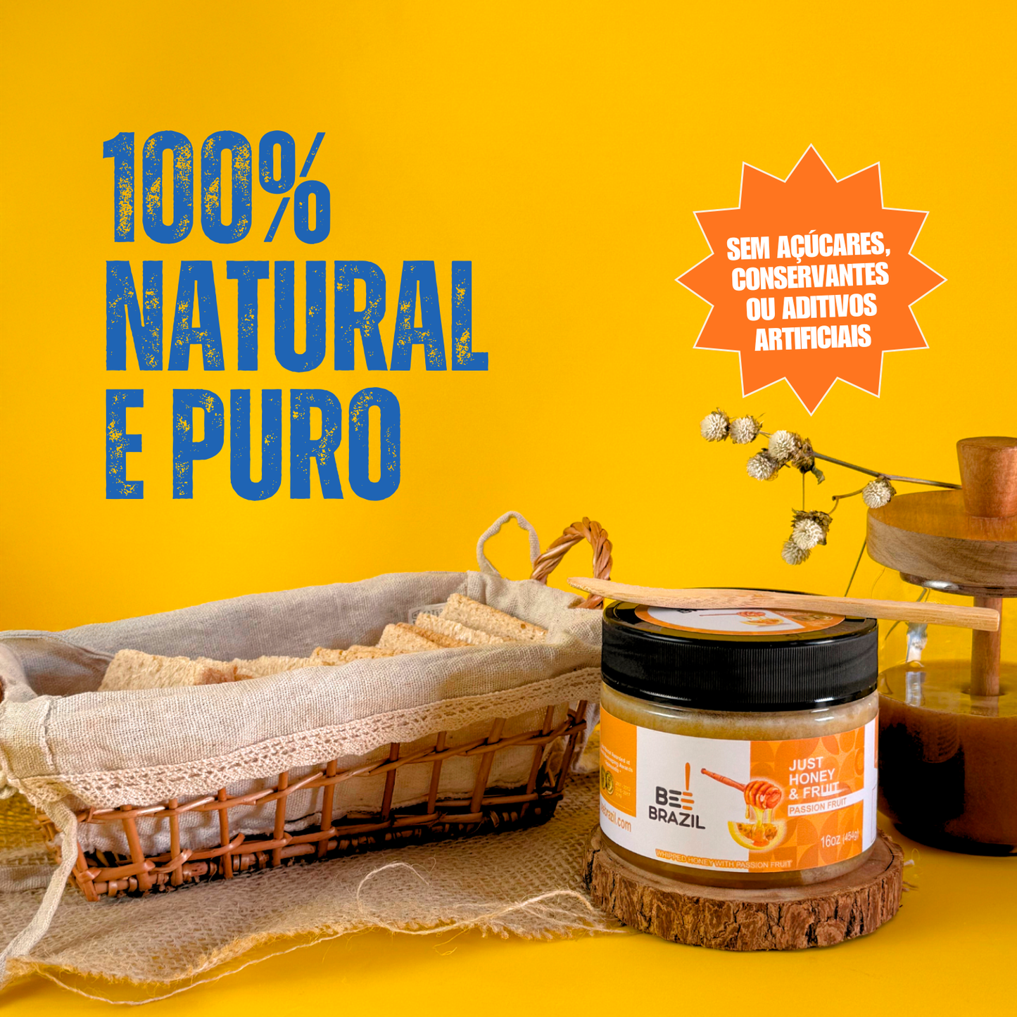 Honey+Fruits Mel com Maracujá 250g