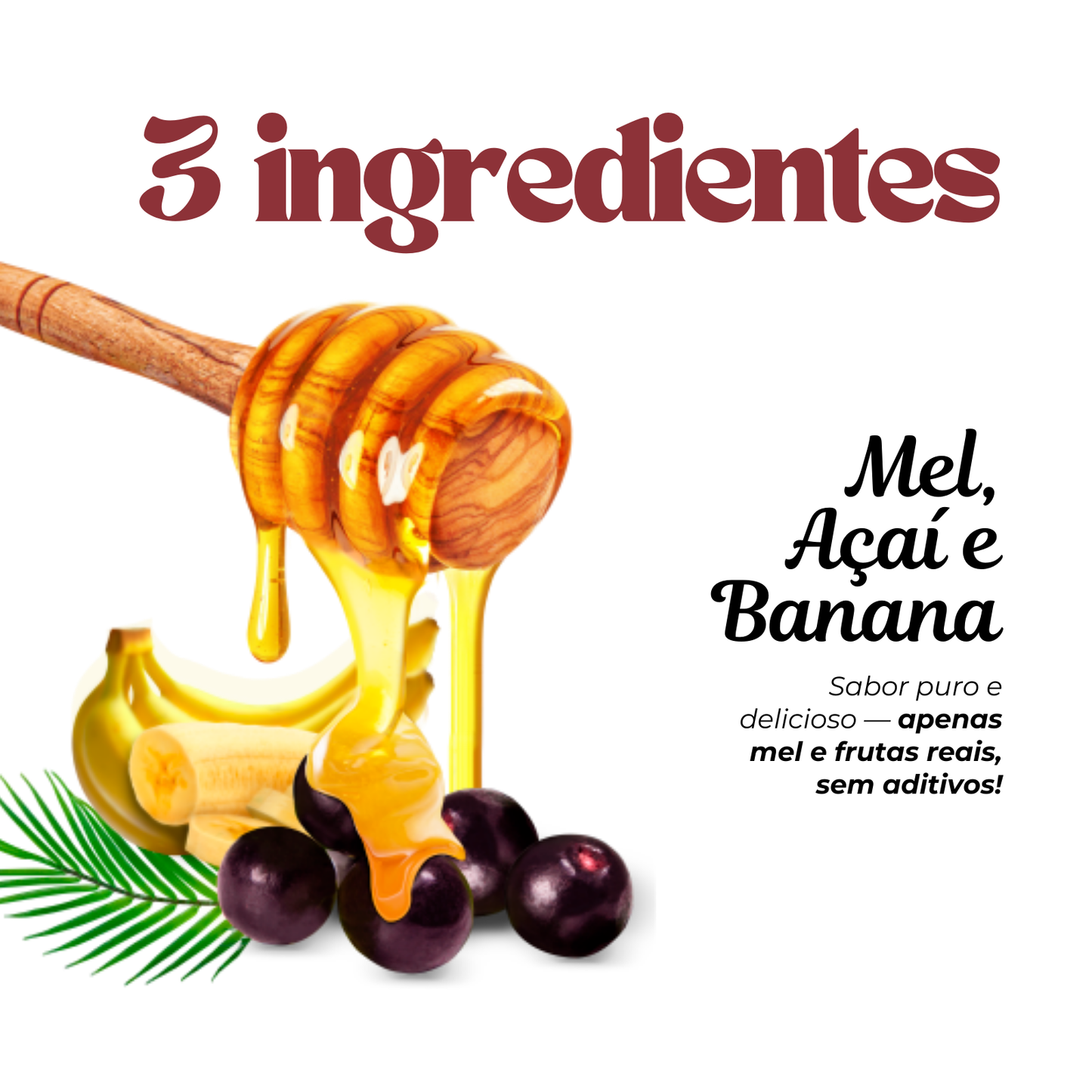 Mel com Banana e Açaí  250g