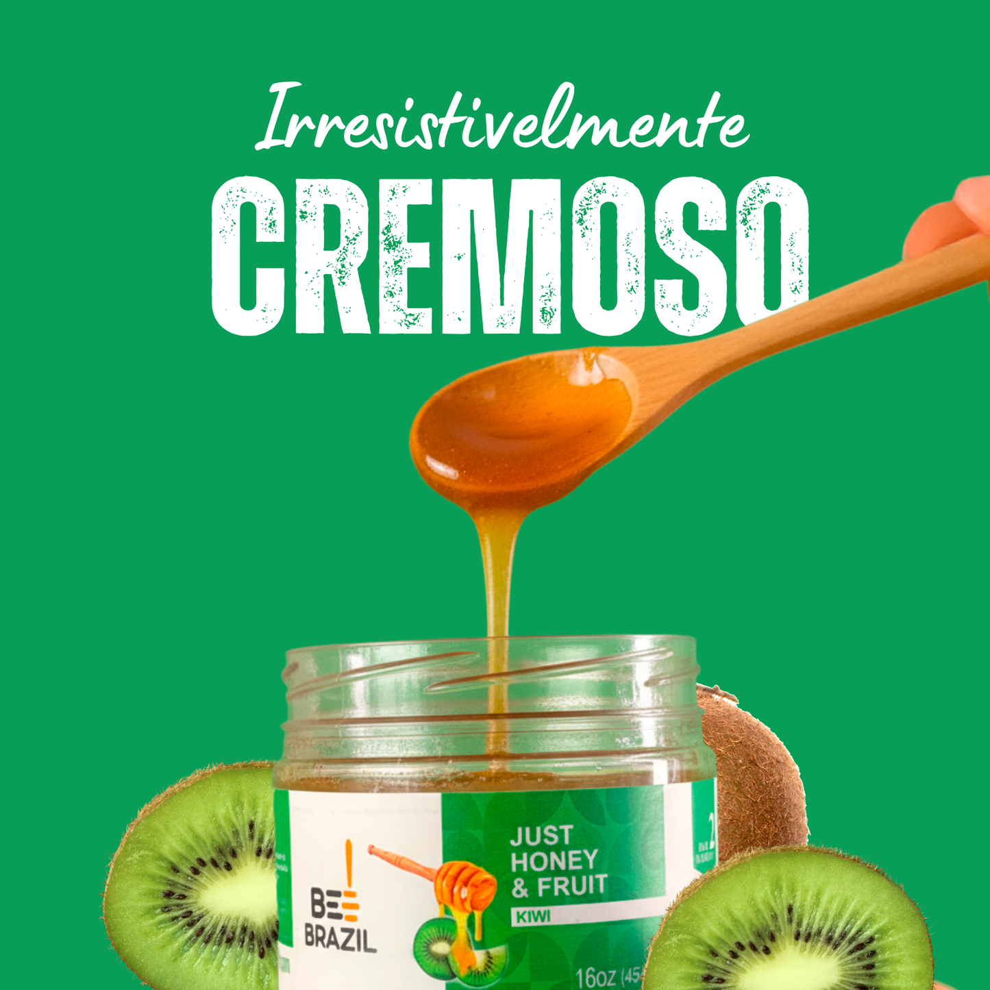 Honey+Fruits Mel com Kiwi 250g