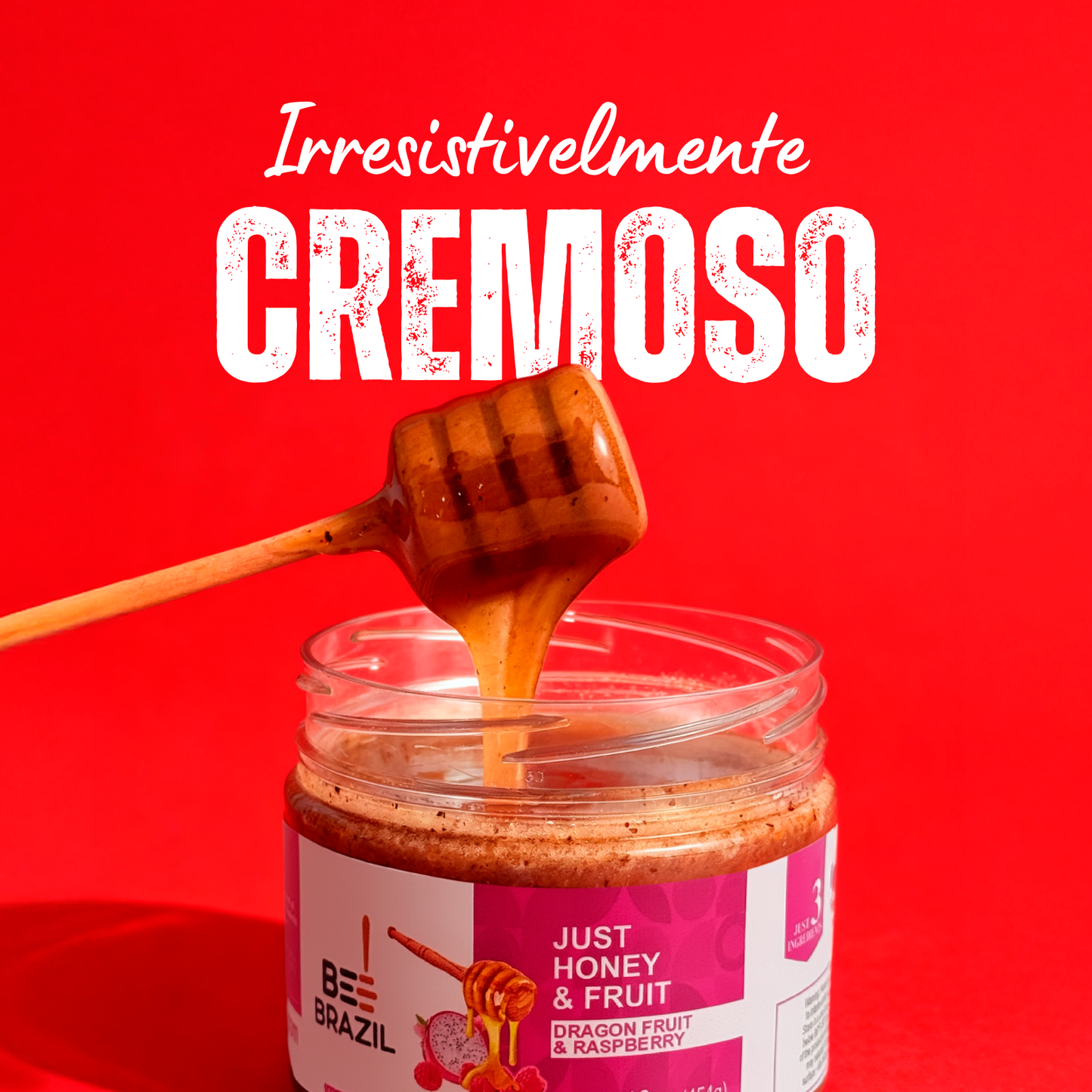 Honey+Fruits Mel com Pitaia e Framboesa 250g