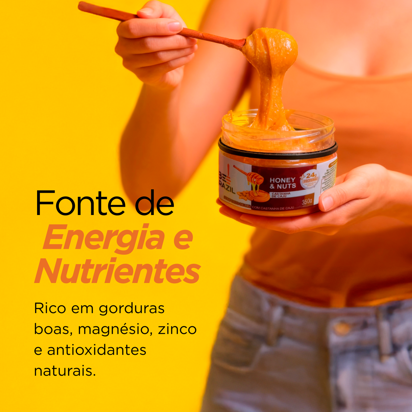 Honey+Nuts - Castanha de Caju 350g