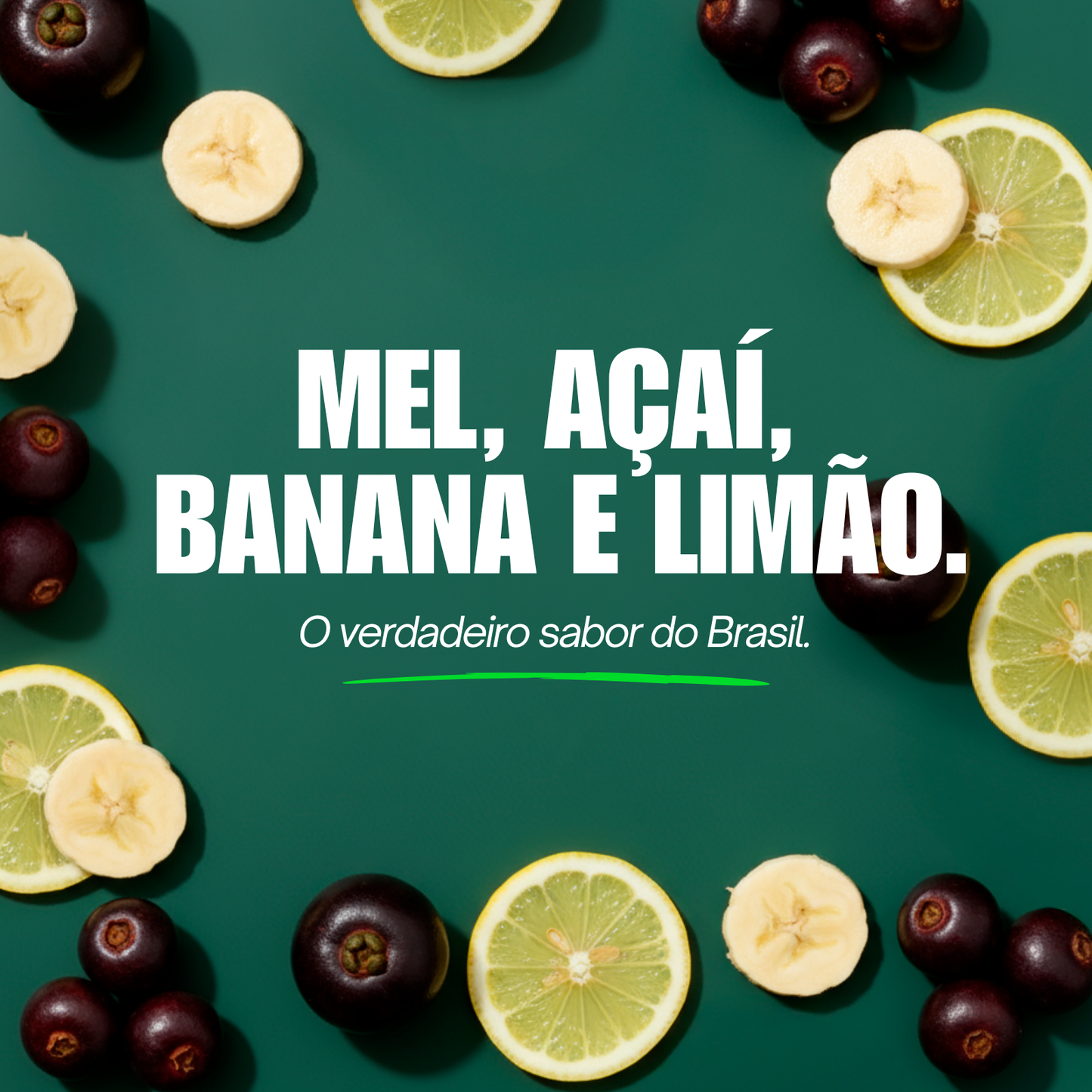 Honey+Fruits Mel com Banana, açai e limão 250g