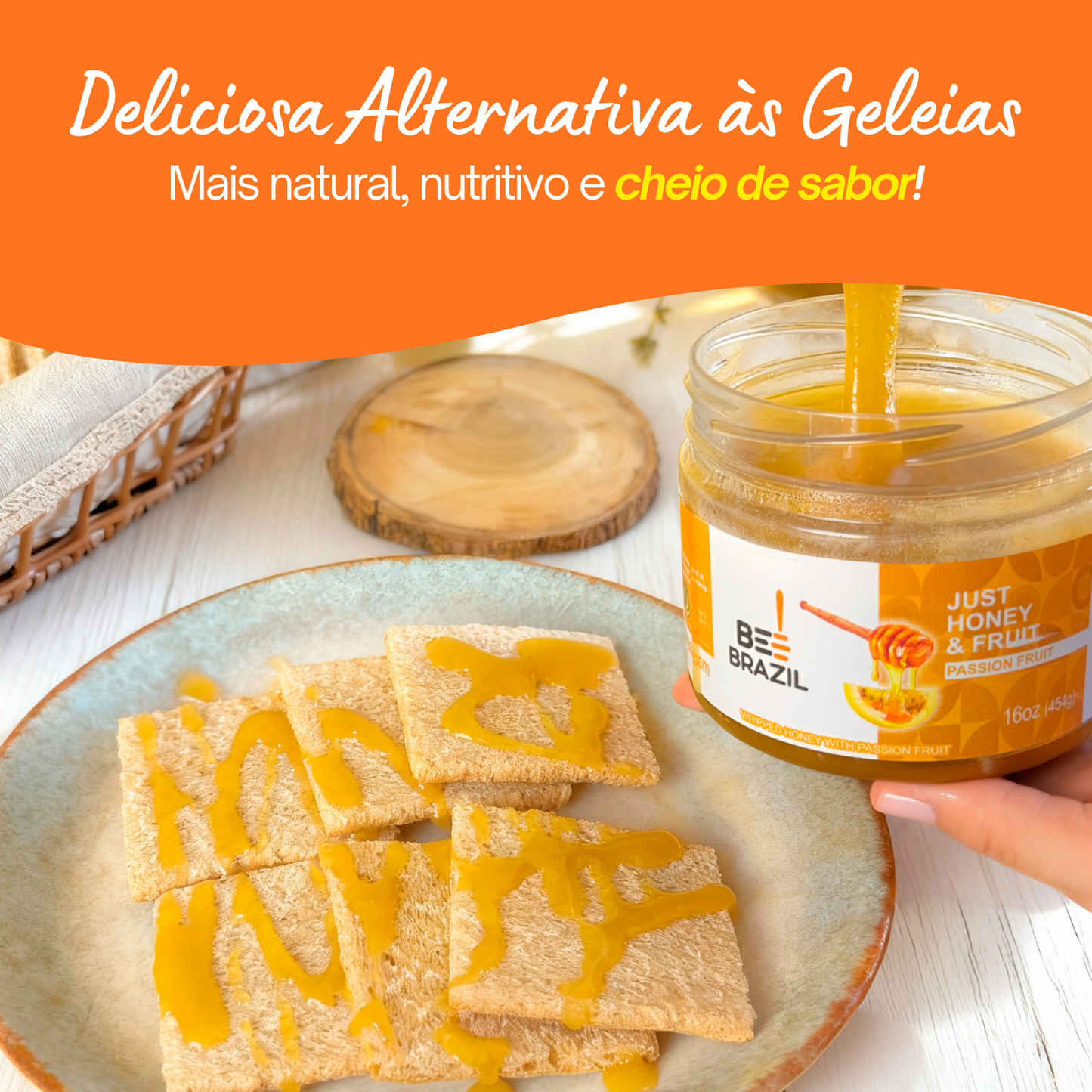 Honey+Fruits Mel com Maracujá 250g