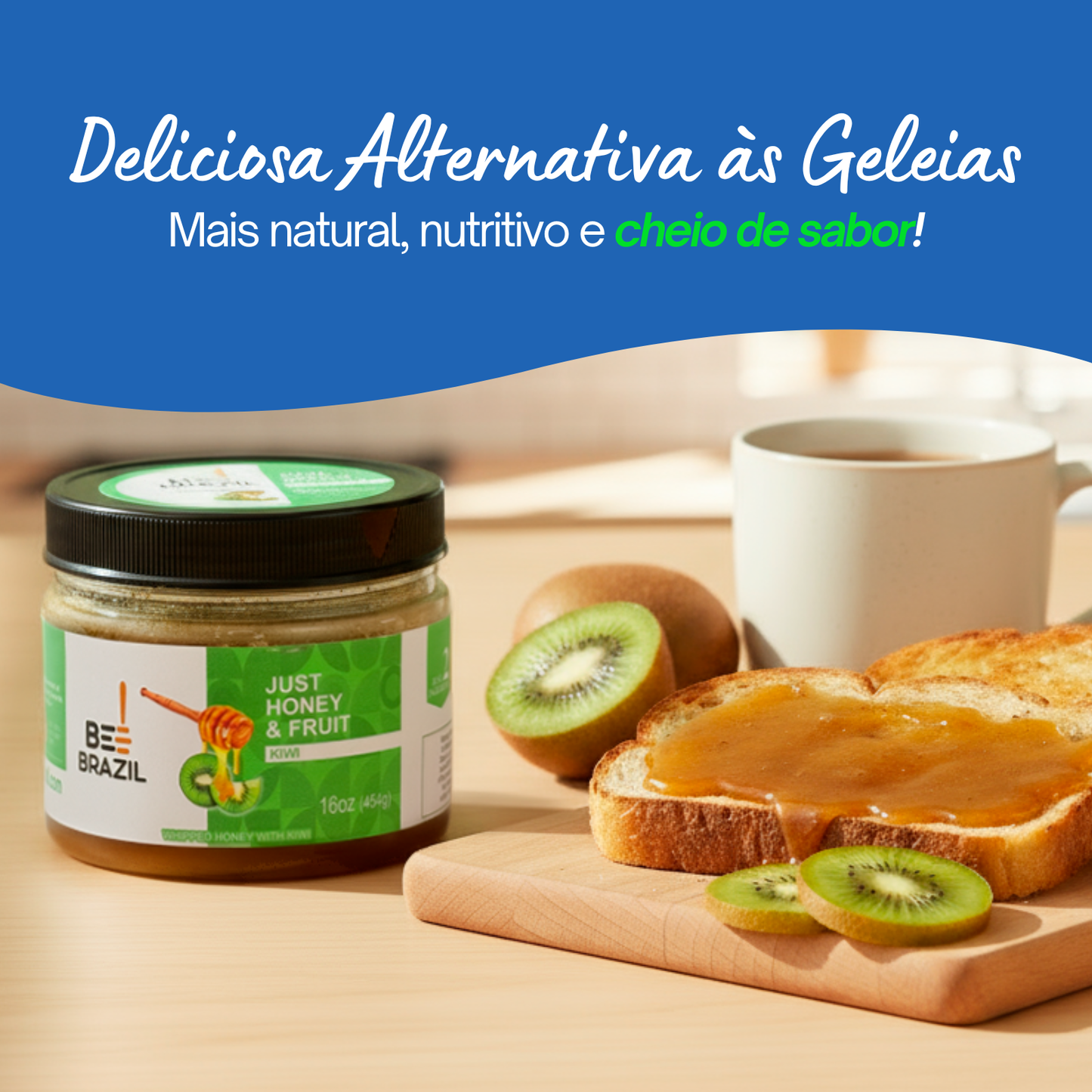 Honey+Fruits Mel com Kiwi 250g