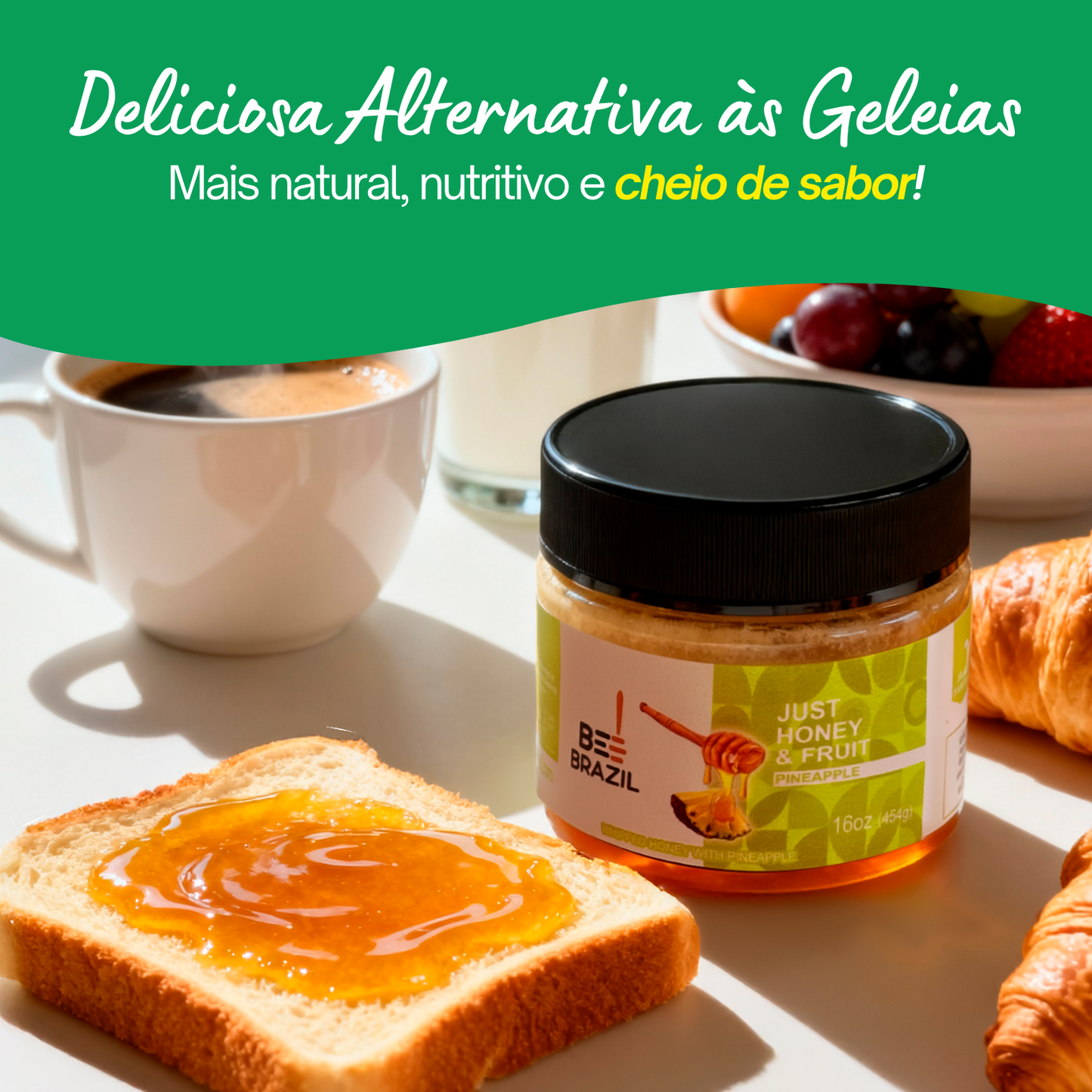 Honey+Fruits Mel com Abacaxi 250g