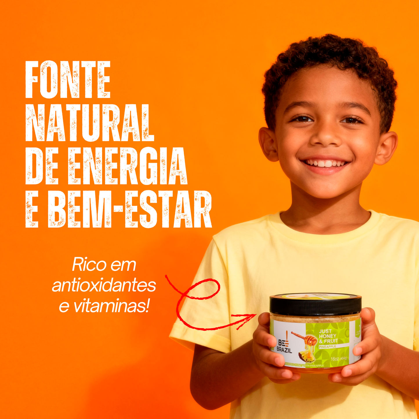 Honey+Fruits Mel com Abacaxi 250g