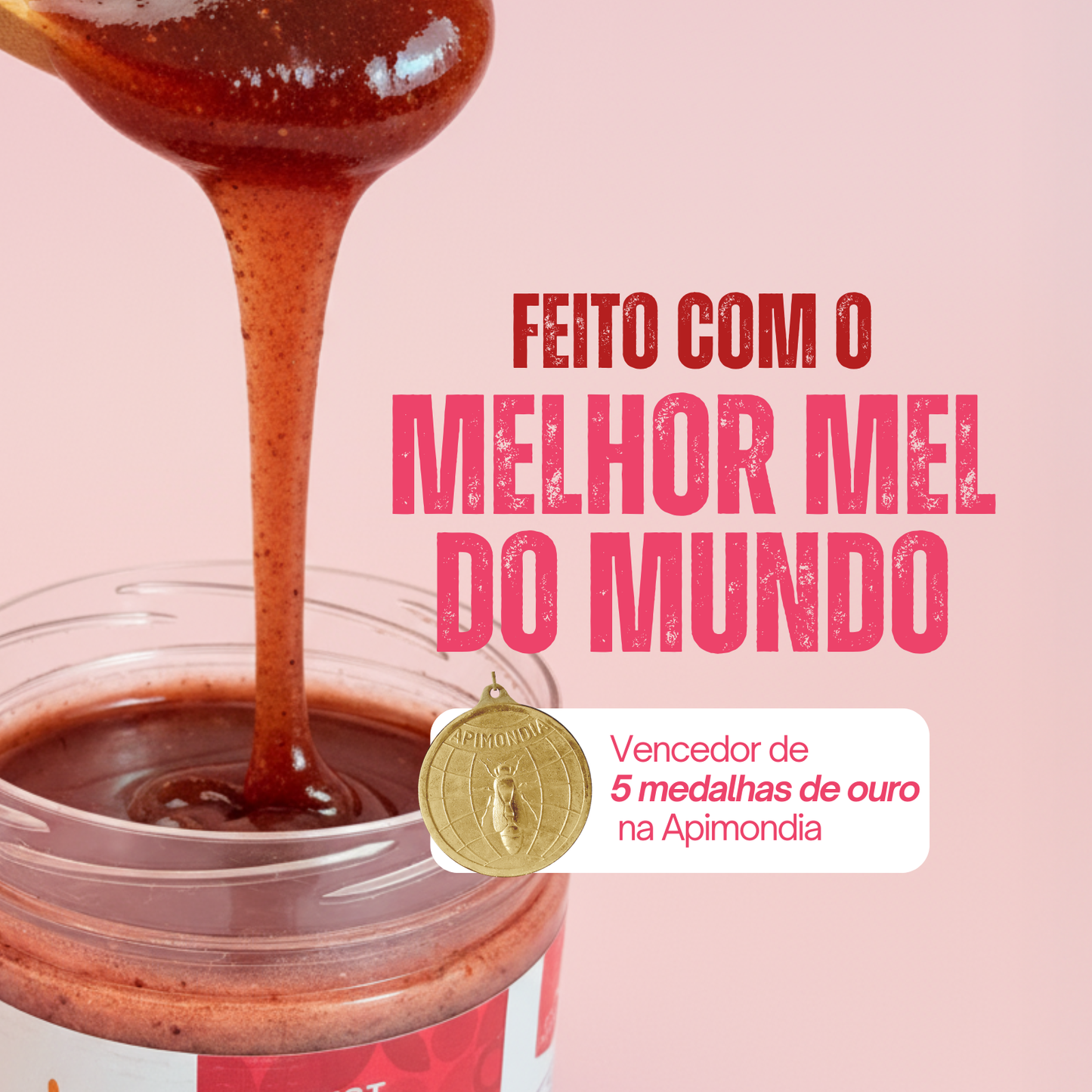Honey+Fruits Mel com Morango e Amora e hibisco 250g